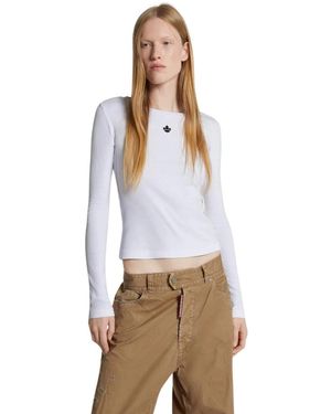 DSquared² D2 Katoenen T-Shirt - Blauw