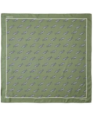 Closed Silky Scarves - Verde