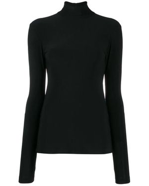 Norma Kamali Zwarte Slim-Fit Coltrui Sweater