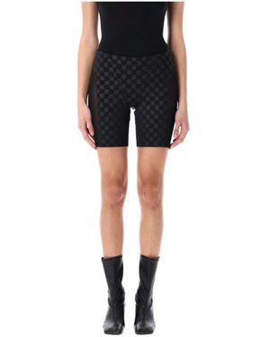 MISBHV Monogram biker shorts mit mesh-einsätzen - Blau