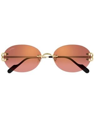 Cartier Décor C Zonnebril - Bruin