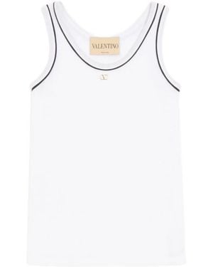Valentino Sleeveless Tops - White