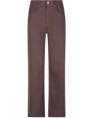PAIGE Straight Fit Jeans - Brown