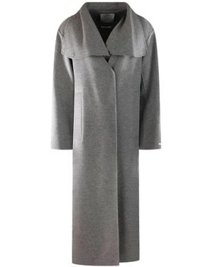 Sportmax Jassen ,Grijs ,Wol Assenso Jas