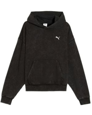 PUMA Fitness ,Zwart ,Katoen Boxy Washed Graphic Hoodie