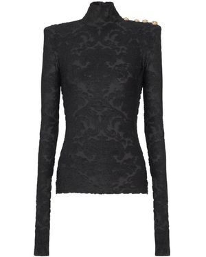 Balmain Turtlenecks - Negro