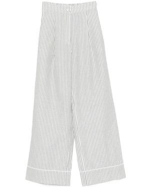 Riviera Wide Trousers - Blanco