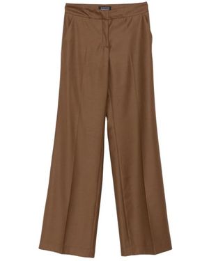 Gianluca Capannolo Wide Trousers - Marrón