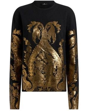 Etro Round-Neck Knitwear - Noir