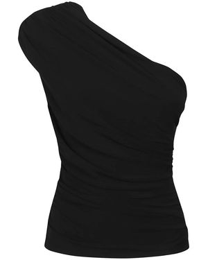 Tory Burch Tops ,Zwart ,Chiffon Jersey Top