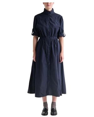 Bellerose Elegantes Robe Kleid - Blau