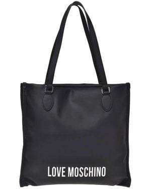 Love Moschino Tote Bags - Zwart