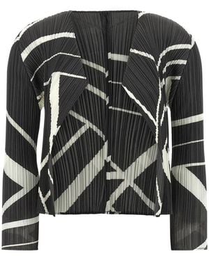 Issey Miyake Fold Line Cardigan - Schwarz