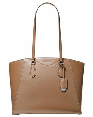 Michael Kors Taryn Große Ledertasche - Braun