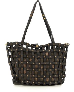 Campomaggi Tassen ,Zwart ,Leer Shopper
