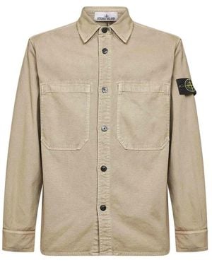 Stone Island Casual Shirts - Natural