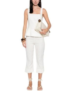 Faithfull the Brand Cropped Trousers - White