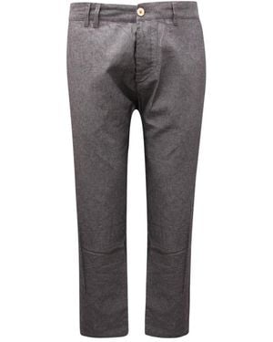 Officina 36 Straight Trousers - Grey