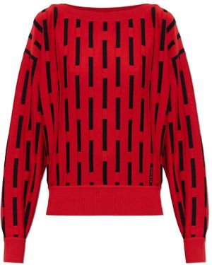 Versace Round-Neck Knitwear - Rouge