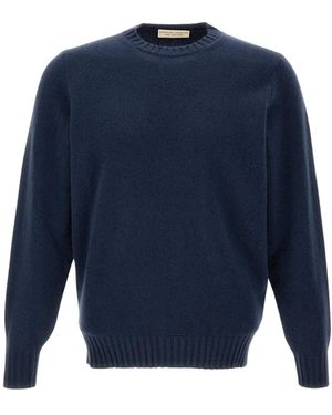 FILIPPO DE LAURENTIIS Round-Neck Knitwear - Blue