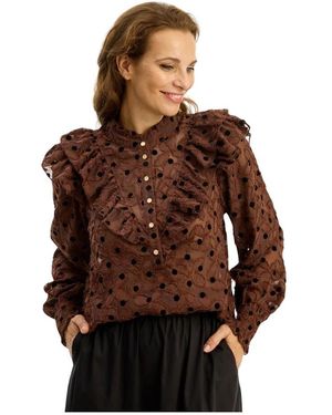 iN FRONT Blouses - Marrón