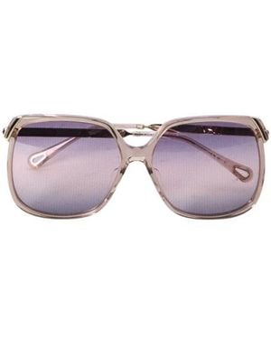 Chloé Ch0286S Vierkante Zonnebril - Roze