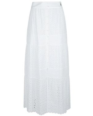 Patrizia Pepe Stilvoller Maxi Rock Für Frauen - Weiß
