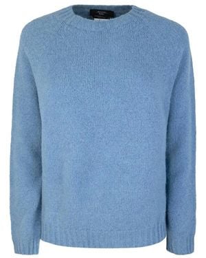 Weekend by Maxmara Wkdghiacci Rundhals-Pullover - Blau