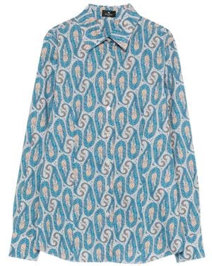 Etro Hemden - Blauw