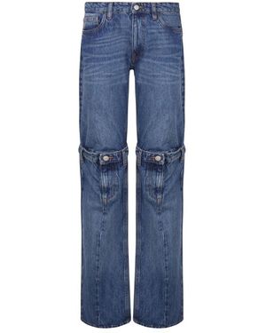 Coperni Jeans Denim Azul Cierre Cremallera Botón, Mujer, Talla