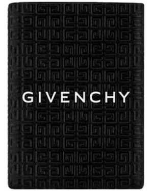 Givenchy Accessoires ,Zwart ,Leer 4G-Motief Portemonnee Van Leer