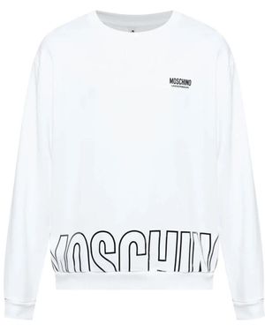 Moschino Felpa Con Stampa Logo - Weiß