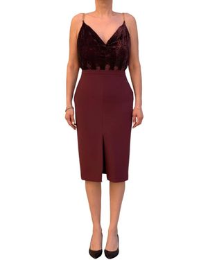 Elisabetta Franchi Midi Dresses - Rosso