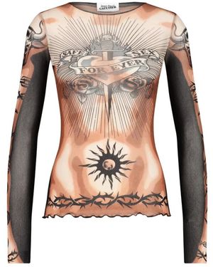 Jean Paul Gaultier Long Sleeve Tops - Marrón