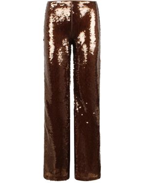 Alberta Ferretti Wide Trousers - Marrone
