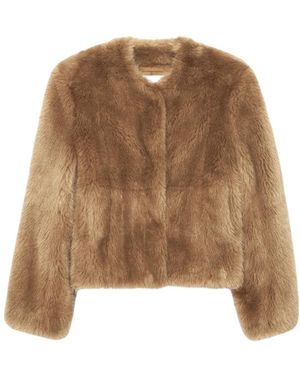 Stand Studio Faux Fur & Shearling Jackets - Marrón