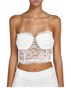 Doris S Sleeveless Tops - Blanco