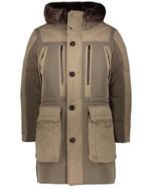 Moorer Jassen ,Polyester Elvio Gewatteerde Parka - Bruin