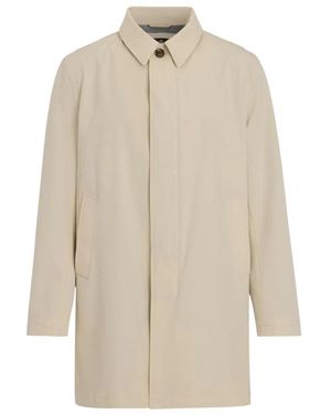 Oscar Jacobson Single-Breasted Coats - Natural