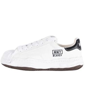 Maison Mihara Yasuhiro Canvas Sneakers Met Rubberen Zool - Wit