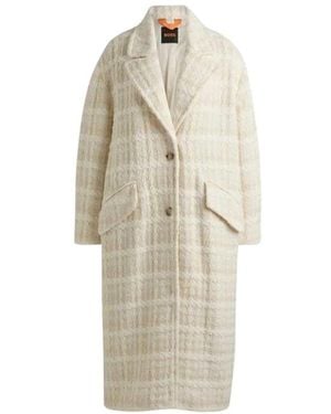 HUGO Single-Breasted Coats - Natural