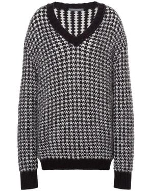 Alberta Ferretti V-Neck Knitwear - Nero