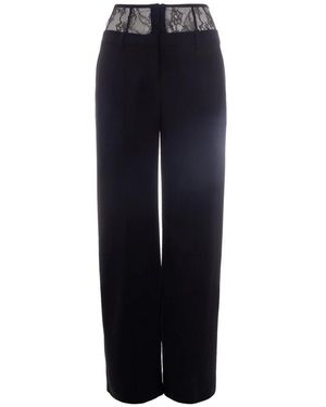 Patrizia Pepe Wide Trousers - Blue