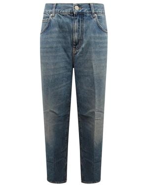 Pinko Lovely Loose Wo Broeken - Blauw