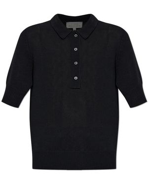 Studio Nicholson Truien & Vesten ,Zwart ,Leer Tolsa Turtleneck