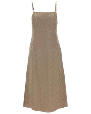 Fendi Midi Dresses - Neutro