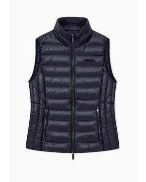 ARMANI EXCHANGE Schlanke, Gesteppte Weste Mit Daunenfüllung - Blau