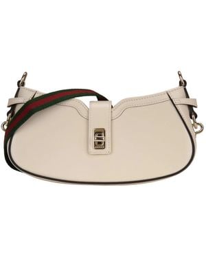 Gucci Tassen ,Leer Shoulder Bags - Naturel