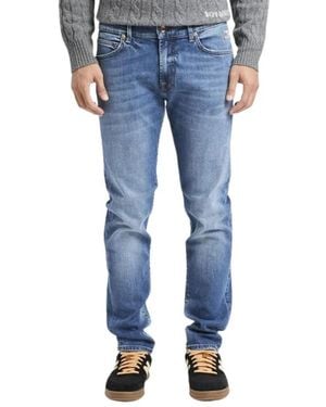 Roy Rogers Slim-Fit Jeans - Azul