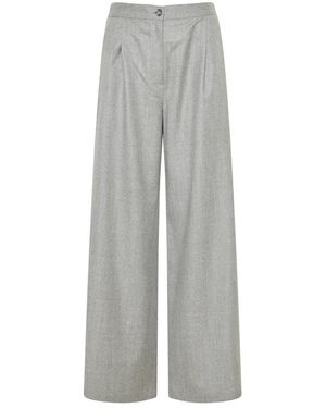 Barba Napoli Wide Trousers - Grey